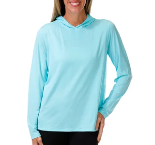 Thumbnail 1: Life is Good Women's Long Sleeve UPF 50 Hoodie Shirt 