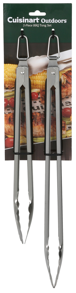 Thumbnail 1: CUISINART 2-Piece Stainless Steel Locking Tong Set 