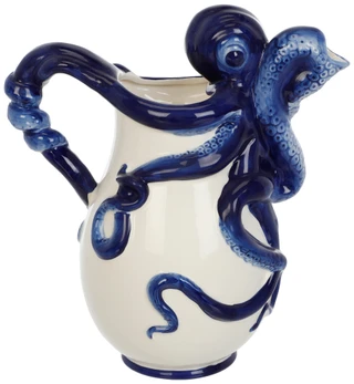 Thumbnail 2: BLUE SKY Blue Octopus Ceramic Pitcher 