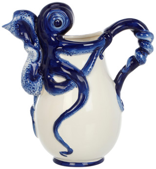Thumbnail 3: BLUE SKY Blue Octopus Ceramic Pitcher 