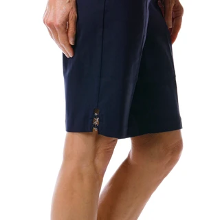 Thumbnail 2: Coral Bay Women's Silver Flower Chain Bermuda Shorts 