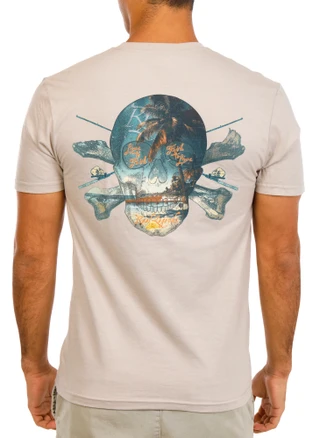 Thumbnail 1: REEL LEGENDS Men's Short Sleeve Fish To Live Graphic Tee 