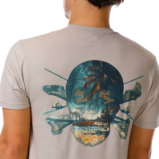 Thumbnail 3: REEL LEGENDS Men's Short Sleeve Fish To Live Graphic Tee 