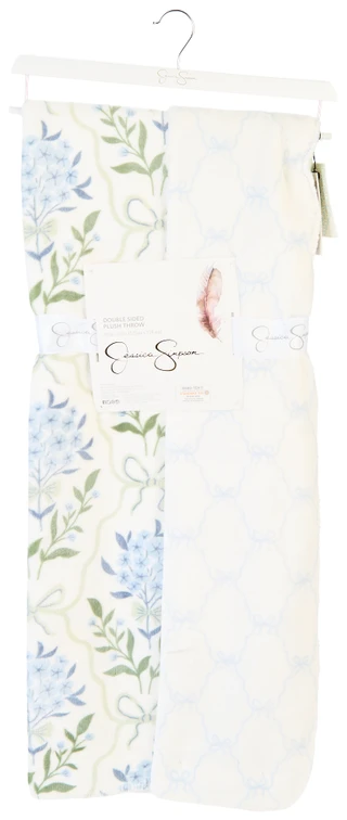 Thumbnail 1: Jessica Simpson Floral Reversible Plush Throw 