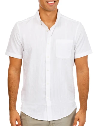 Thumbnail 1: Perry Ellis Men's Standard Fit Button Down Shirt 