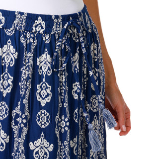 Thumbnail 3: Lola P Women's Aztec Ruffle Maxi Skirt 