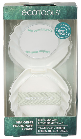 Thumbnail 1: Ecotools Sea Gems Pearl Makeup Puff with Travel Case 