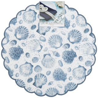 Thumbnail 1: Rockhill Home 6 Pk Seashell Placemats 