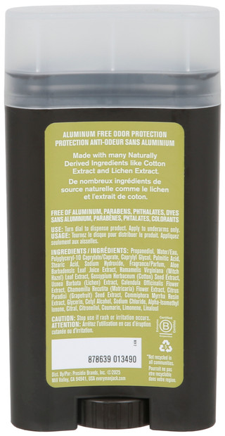 Thumbnail 2: EVERY MAN JACK Mens 3 Oz Coastal Moss Deodorant 