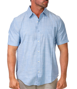 Thumbnail 1: CHAPS Men's Short Sleeve Button Down Shirt 