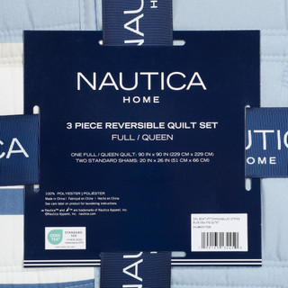Thumbnail 3: Nautica 3 Pc Reversible Quilt Set 