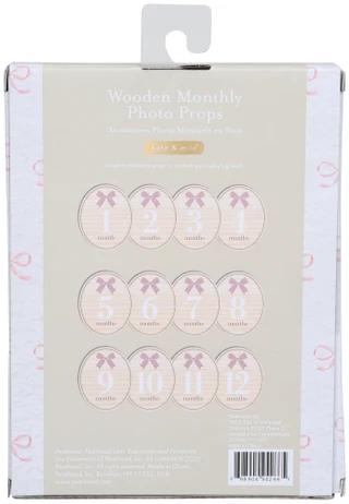 Thumbnail 2: KATE & MILO Wooden Monthly Bow Photo Props 