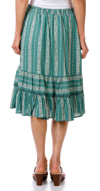 Thumbnail 2: Lola P Women's Tiered Midi Skirt 