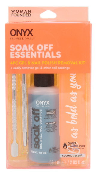 Thumbnail 1: ONYX 4 Pc Gel Soak Off Nail Kit 