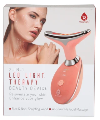 Thumbnail 1: Pursonic Face & Neck Sculptor 7-in-1 LED Therapy Beauty Device 