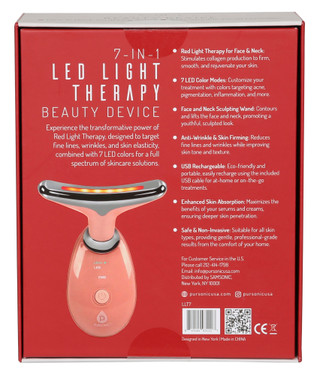 Thumbnail 2: Pursonic Face & Neck Sculptor 7-in-1 LED Therapy Beauty Device 