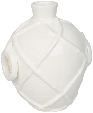 Thumbnail 1: Mud Pie 8 in Ceramic Rope Textured Vase Home Accent 