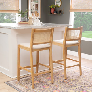 Thumbnail 2: Linon Linon Bauer 2 Pc. Cane Barstool Set  