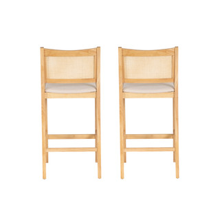 Thumbnail 4: Linon Linon Bauer 2 Pc. Cane Barstool Set  