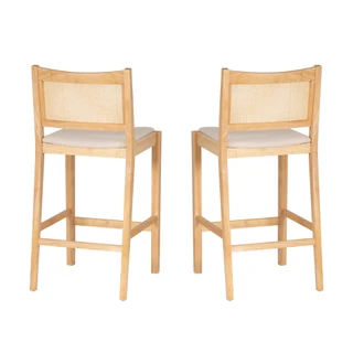 Thumbnail 8: Linon Linon Bauer 2 Pc. Cane Barstool Set  