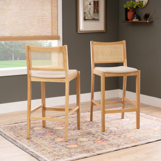 Thumbnail 9: Linon Linon Bauer 2 Pc. Cane Barstool Set  