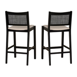 Thumbnail 2: Linon Linon Bauer 2 Pc. Cane Barstool Set  