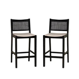 Thumbnail 1: Linon Linon Bauer 2 Pc. Cane Barstool Set  