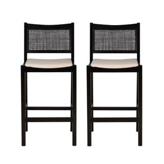 Thumbnail 10: Linon Linon Bauer 2 Pc. Cane Barstool Set  