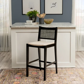 Thumbnail 11: Linon Linon Bauer 2 Pc. Cane Barstool Set  