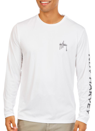 Thumbnail 3: Guy Harvey Men's Moisture Wicking Long Sleeve Shirt 