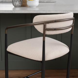 Thumbnail 9: Linon  Linon Bonlyn 2 Pc. Metal Upholstered Counter Stools 