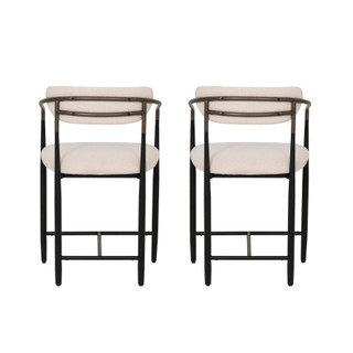 Thumbnail 10: Linon  Linon Bonlyn 2 Pc. Metal Upholstered Counter Stools 