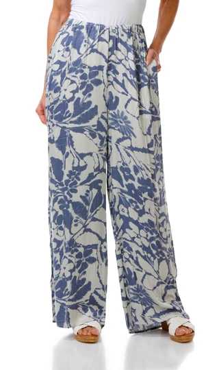 Thumbnail 1: BY TOGETHER Juniors Wide Leg Beach Pants 