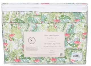 Thumbnail 2: Panama Jack 4 Pc Embroidered King Sheet Set 