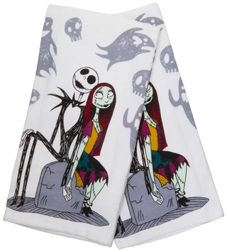 Thumbnail 1: Disney 2 Pk Nightmare Before Christmas Kitchen Towels Set 