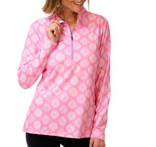 Thumbnail 1: Palm House Women's 1/4 Zip Sport Long Sleeve Top 