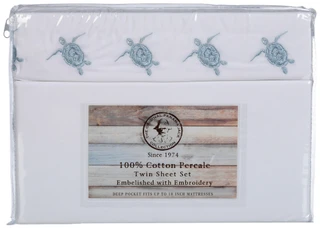 Thumbnail 1: Panama Jack Embroidered Twin Sheet Set 