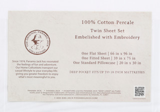 Thumbnail 2: Panama Jack Embroidered Twin Sheet Set 