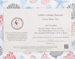 Thumbnail 3: Panama Jack Embroidered Twin Sheet Set 