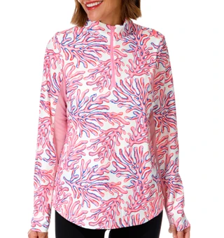 Thumbnail 1: SIMPLY SOUTHERN Women's Long Sleeve Quarter Zip Performance Top 
