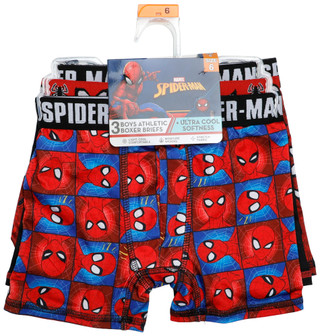 Thumbnail 1: Marvel Boys 3 Pk Spider-Man Athletic Boxer Briefs  