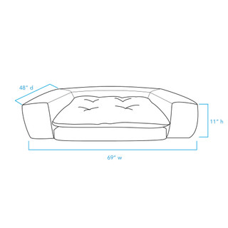 Thumbnail 9: Carolina Pet Company Rectangle Pet Couch 