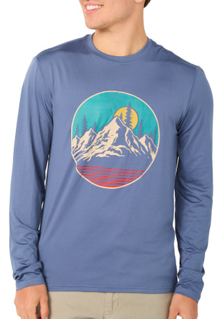 Thumbnail 1: Hi-Tec Men's Long Sleeve UPF 50 Print Shirt 