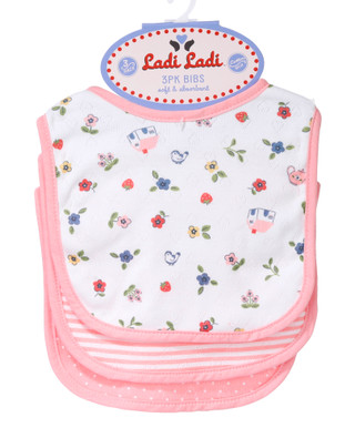 Thumbnail 1: DREAMGRO 3-Pack Pointelle Bibs Doll House 