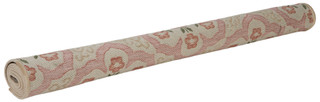 Thumbnail 2: Laura Ashley Henrietta Tile Pink 3x5 Area Rug 