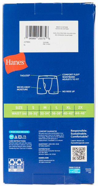 Thumbnail 2: Hanes 4-Pack Performance Stretch Boxer Briefs 