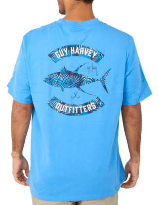 Thumbnail 1: Guy Harvey Men's Short Sleeve Graphic Crew Neck Tee 