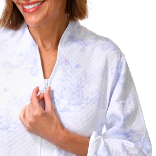 Thumbnail 3: Miss Elaine Women's Quilted Knit Zip Up Robe 
