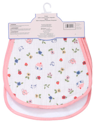 Thumbnail 2: DREAMGRO 3-Pack Muslin Burp Cloths Doll House 