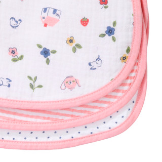 Thumbnail 3: DREAMGRO 3-Pack Muslin Burp Cloths Doll House 